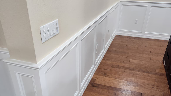 Clean and precise baseboard work for a polished, finished look.